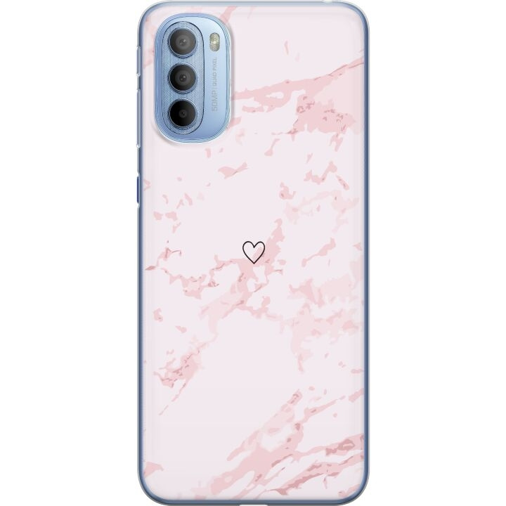 Mobilskal till Motorola Moto G31 med Rosa Hjärta motiv i gruppen SMARTPHONE & SURFPLATTOR / Mobilskydd / Motorola hos TP E-commerce Nordic AB (A54931)