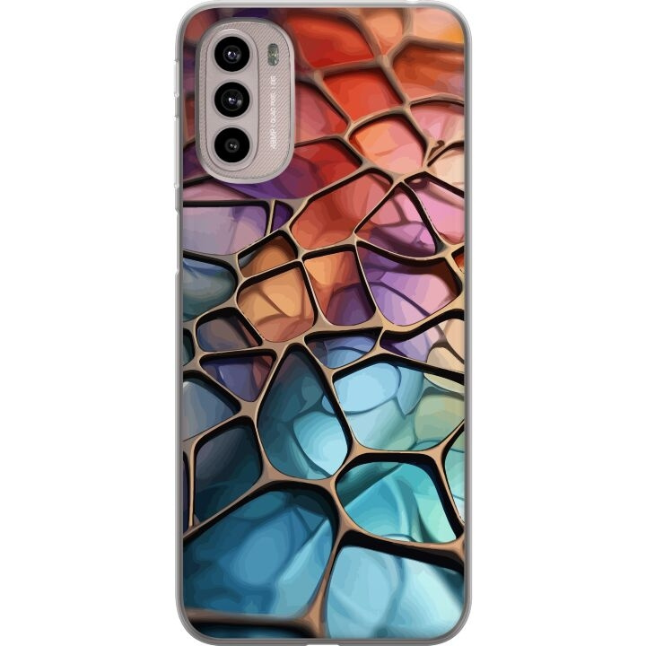 Mobilskal till Motorola Moto G41 med Metalliskt mönster motiv i gruppen SMARTPHONE & SURFPLATTOR / Mobilskydd / Motorola hos TP E-commerce Nordic AB (A54999)