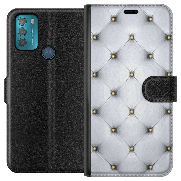 Plånboksfodral till Motorola Moto G50 med Lyxigt motiv i gruppen SMARTPHONE & SURFPLATTOR / Mobilskydd / Motorola hos TP E-commerce Nordic AB (A55030)