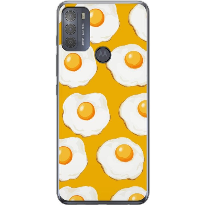 Mobilskal till Motorola Moto G50 med Stekt ägg motiv i gruppen SMARTPHONE & SURFPLATTOR / Mobilskydd / Motorola hos TP E-commerce Nordic AB (A55045)