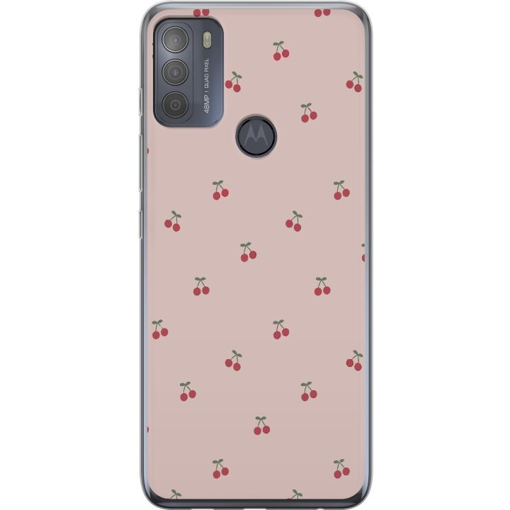 Mobilskal till Motorola Moto G50 med Körsbär motiv i gruppen SMARTPHONE & SURFPLATTOR / Mobilskydd / Motorola hos TP E-commerce Nordic AB (A55050)