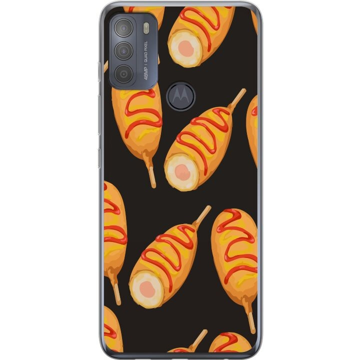 Mobilskal till Motorola Moto G50 med Kycklingklubba motiv i gruppen SMARTPHONE & SURFPLATTOR / Mobilskydd / Motorola hos TP E-commerce Nordic AB (A55052)