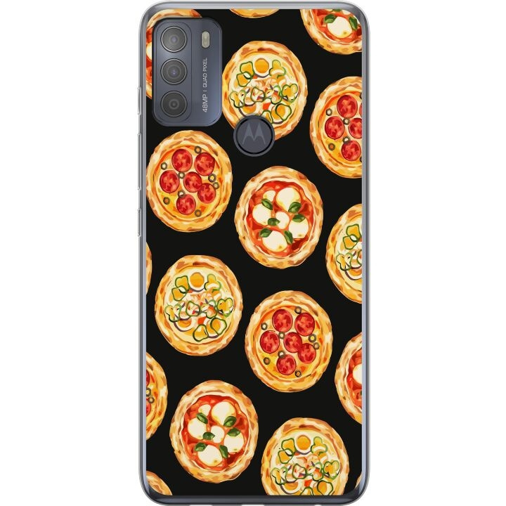Mobilskal till Motorola Moto G50 med Pizza motiv i gruppen SMARTPHONE & SURFPLATTOR / Mobilskydd / Motorola hos TP E-commerce Nordic AB (A55056)