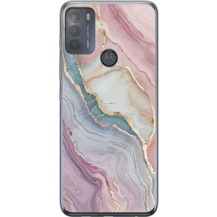 Mobilskal till Motorola Moto G50 med Marmor motiv i gruppen SMARTPHONE & SURFPLATTOR / Mobilskydd / Motorola hos TP E-commerce Nordic AB (A55065)