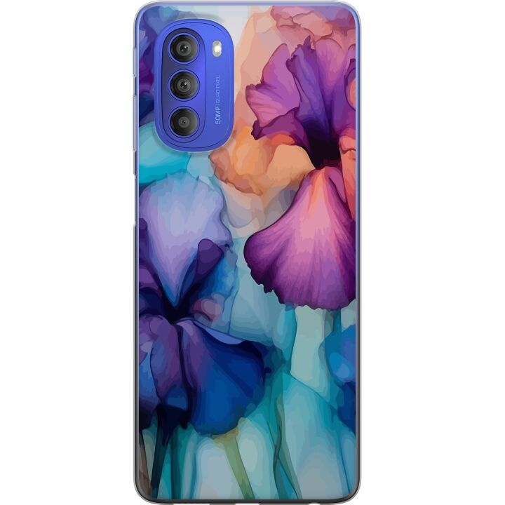 Mobilskal till Motorola Moto G51 5G med Magiska blommor motiv i gruppen SMARTPHONE & SURFPLATTOR / Mobilskydd / Motorola hos TP E-commerce Nordic AB (A55073)