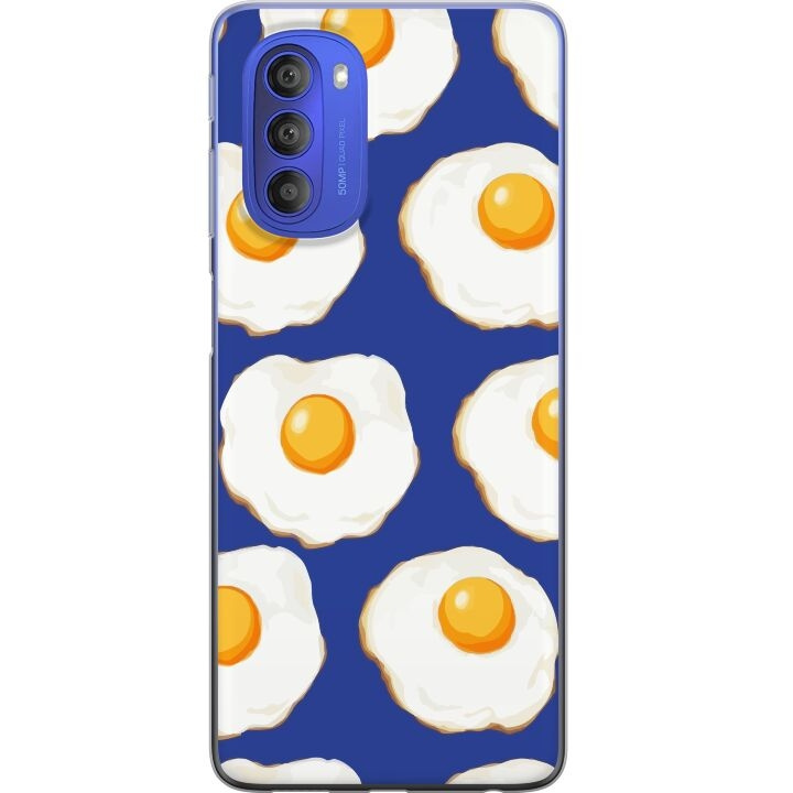 Mobilskal till Motorola Moto G51 5G med Stekta ägg motiv i gruppen SMARTPHONE & SURFPLATTOR / Mobilskydd / Motorola hos TP E-commerce Nordic AB (A55076)