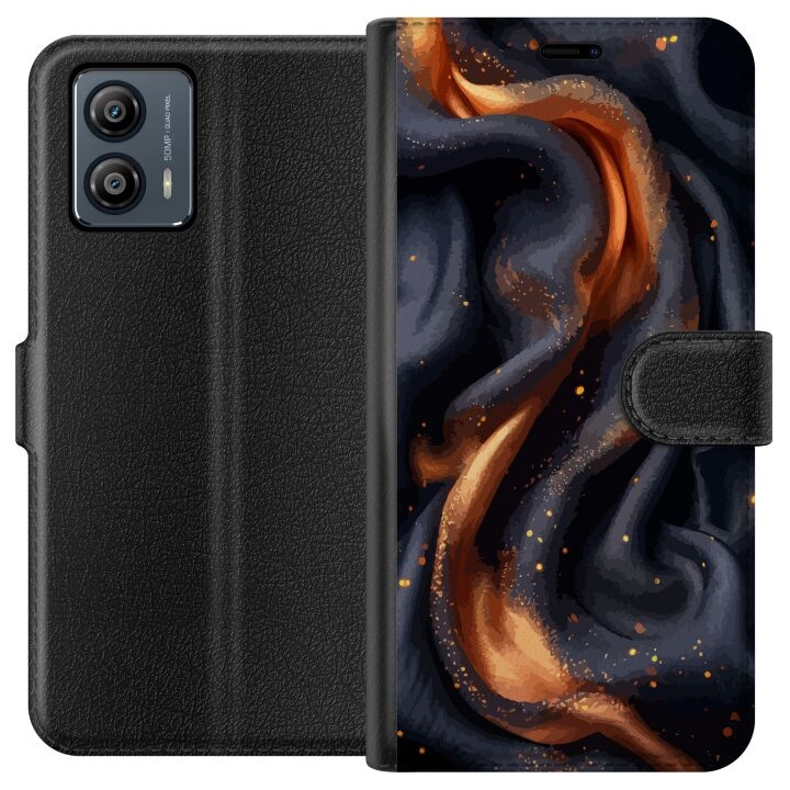 Plånboksfodral till Motorola Moto G53 med Eldigt silke motiv i gruppen SMARTPHONE & SURFPLATTOR / Mobilskydd / Motorola hos TP E-commerce Nordic AB (A55098)