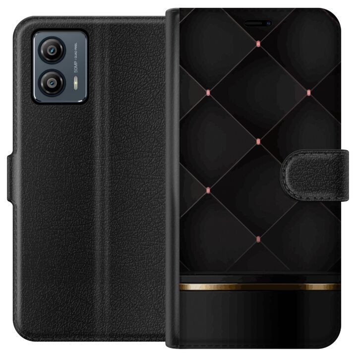 Plånboksfodral till Motorola Moto G53 med Lyxig linje motiv i gruppen SMARTPHONE & SURFPLATTOR / Mobilskydd / Motorola hos TP E-commerce Nordic AB (A55112)