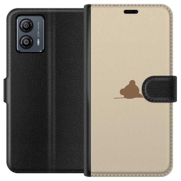 Plånboksfodral till Motorola Moto G53 med Nalle motiv i gruppen SMARTPHONE & SURFPLATTOR / Mobilskydd / Motorola hos TP E-commerce Nordic AB (A55117)