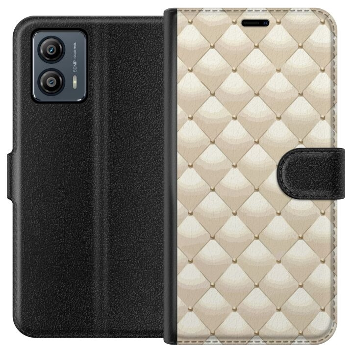 Plånboksfodral till Motorola Moto G53 med Guldglans motiv i gruppen SMARTPHONE & SURFPLATTOR / Mobilskydd / Motorola hos TP E-commerce Nordic AB (A55123)