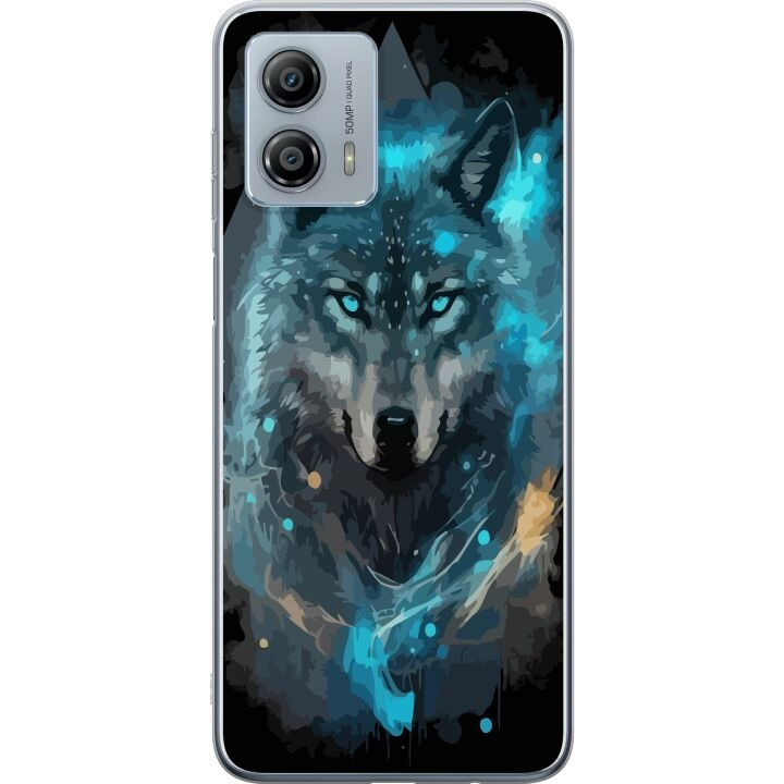 Mobilskal till Motorola Moto G53 med Varg motiv i gruppen SMARTPHONE & SURFPLATTOR / Mobilskydd / Motorola hos TP E-commerce Nordic AB (A55129)