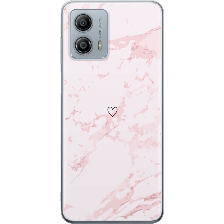 Mobilskal till Motorola Moto G53 med Rosa Hjärta motiv i gruppen SMARTPHONE & SURFPLATTOR / Mobilskydd / Motorola hos TP E-commerce Nordic AB (A55147)