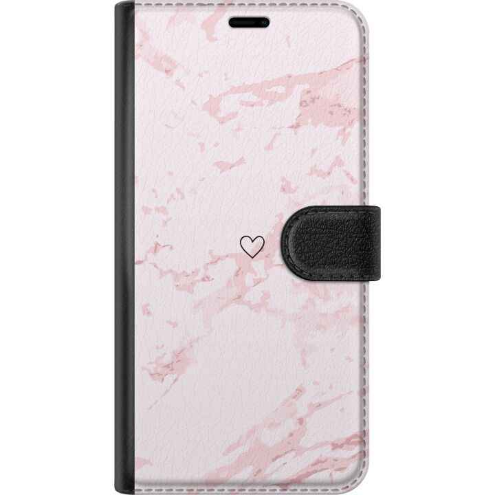 Plånboksfodral till Motorola Moto G54 med Rosa Hjärta motiv i gruppen SMARTPHONE & SURFPLATTOR / Mobilskydd / Motorola hos TP E-commerce Nordic AB (A55174)
