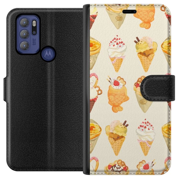 Plånboksfodral till Motorola Moto G60S med Glassigt motiv i gruppen SMARTPHONE & SURFPLATTOR / Mobilskydd / Motorola hos TP E-commerce Nordic AB (A55189)