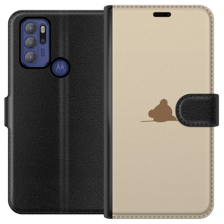Plånboksfodral till Motorola Moto G60S med Nalle motiv i gruppen SMARTPHONE & SURFPLATTOR / Mobilskydd / Motorola hos TP E-commerce Nordic AB (A55198)