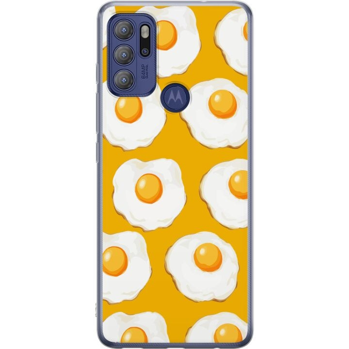 Mobilskal till Motorola Moto G60S med Stekt ägg motiv i gruppen SMARTPHONE & SURFPLATTOR / Mobilskydd / Motorola hos TP E-commerce Nordic AB (A55207)