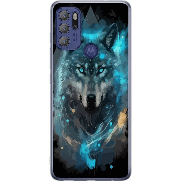 Mobilskal till Motorola Moto G60S med Varg motiv i gruppen SMARTPHONE & SURFPLATTOR / Mobilskydd / Motorola hos TP E-commerce Nordic AB (A55210)