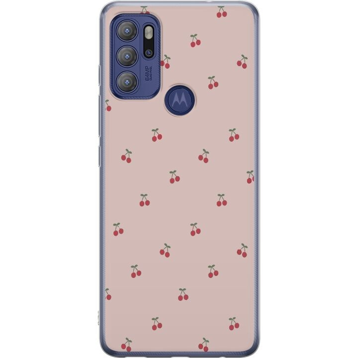 Mobilskal till Motorola Moto G60S med Körsbär motiv i gruppen SMARTPHONE & SURFPLATTOR / Mobilskydd / Motorola hos TP E-commerce Nordic AB (A55212)