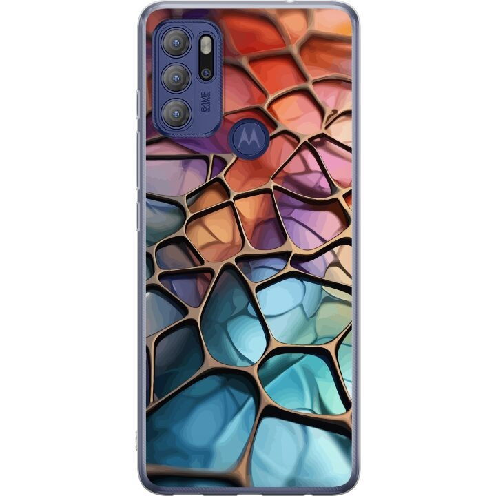Mobilskal till Motorola Moto G60S med Metalliskt mönster motiv i gruppen SMARTPHONE & SURFPLATTOR / Mobilskydd / Motorola hos TP E-commerce Nordic AB (A55215)
