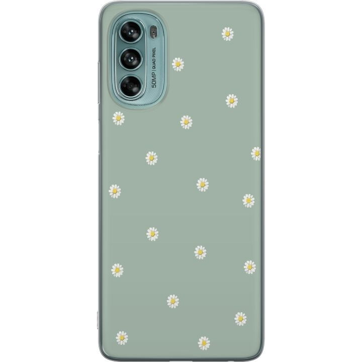 Mobilskal till Motorola Moto G62 5G med Prästkragar motiv i gruppen SMARTPHONE & SURFPLATTOR / Mobilskydd / Motorola hos TP E-commerce Nordic AB (A55236)