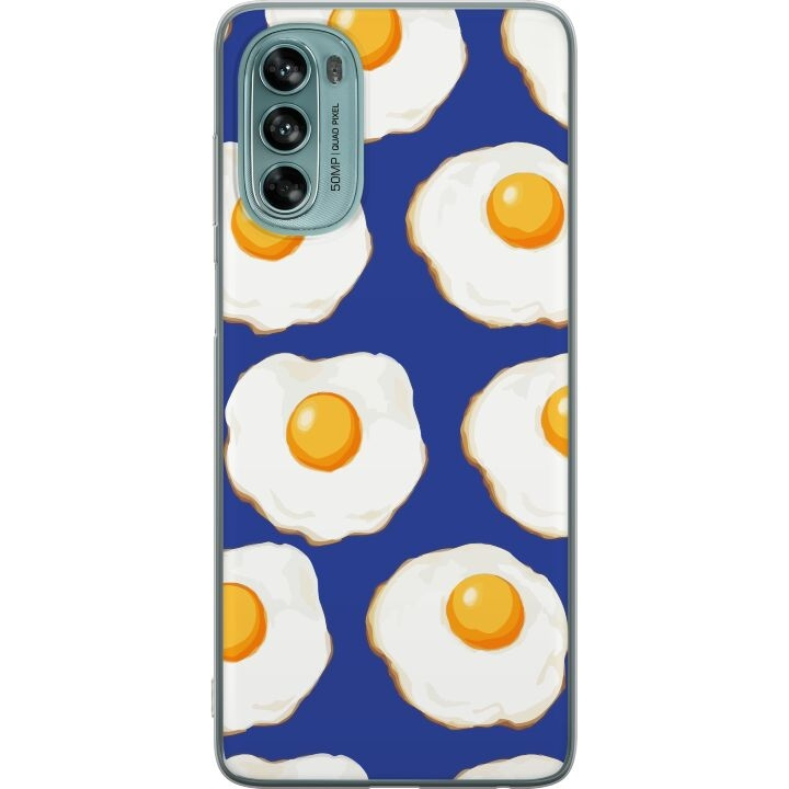 Mobilskal till Motorola Moto G62 5G med Stekta ägg motiv i gruppen SMARTPHONE & SURFPLATTOR / Mobilskydd / Motorola hos TP E-commerce Nordic AB (A55238)