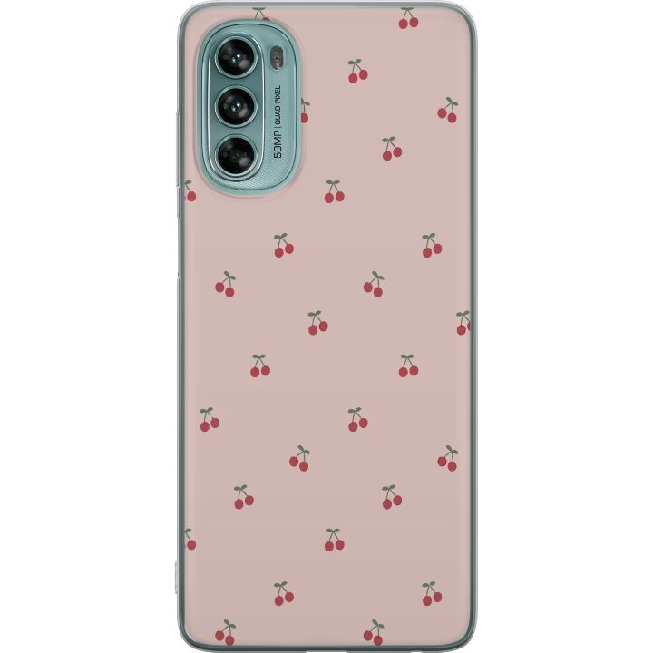 Mobilskal till Motorola Moto G62 5G med Körsbär motiv i gruppen SMARTPHONE & SURFPLATTOR / Mobilskydd / Motorola hos TP E-commerce Nordic AB (A55239)
