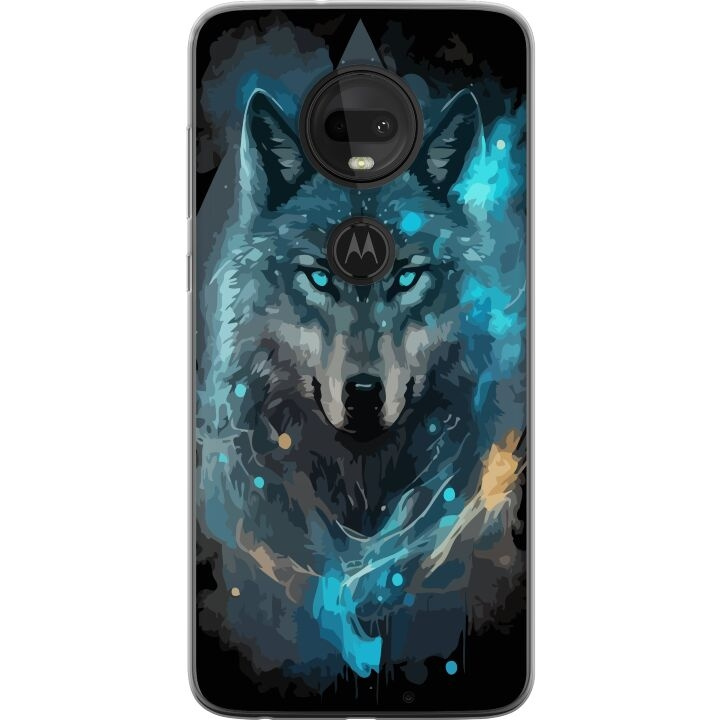 Mobilskal till Motorola Moto G7 med Varg motiv i gruppen SMARTPHONE & SURFPLATTOR / Mobilskydd / Motorola hos TP E-commerce Nordic AB (A55264)