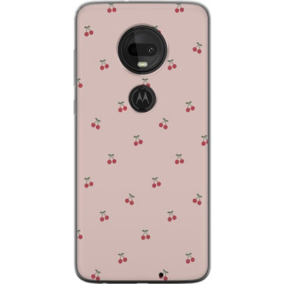Mobilskal till Motorola Moto G7  med Körsbär motiv