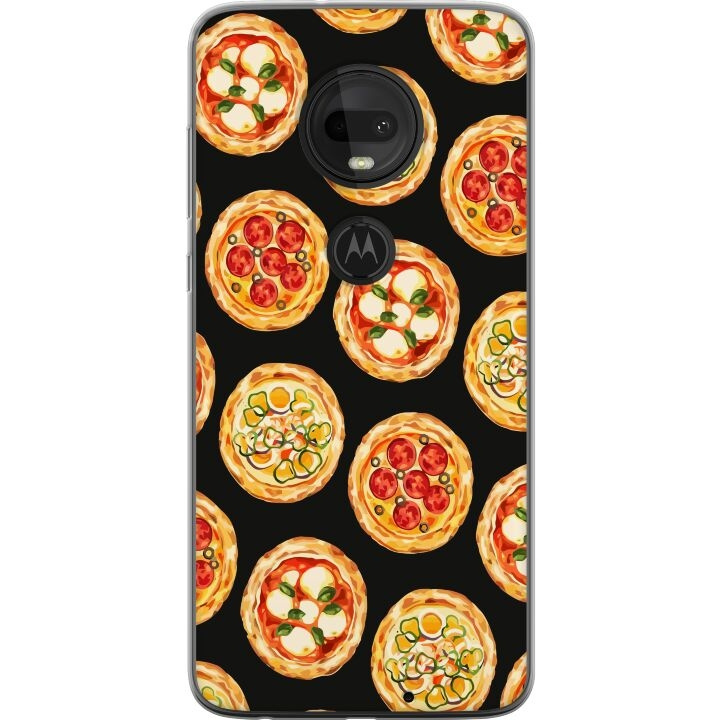 Mobilskal till Motorola Moto G7 med Pizza motiv i gruppen SMARTPHONE & SURFPLATTOR / Mobilskydd / Motorola hos TP E-commerce Nordic AB (A55272)