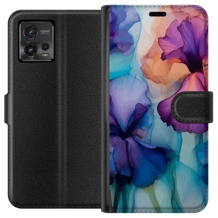 Plånboksfodral till Motorola Moto G72 med Magiska blommor motiv i gruppen SMARTPHONE & SURFPLATTOR / Mobilskydd / Motorola hos TP E-commerce Nordic AB (A55316)