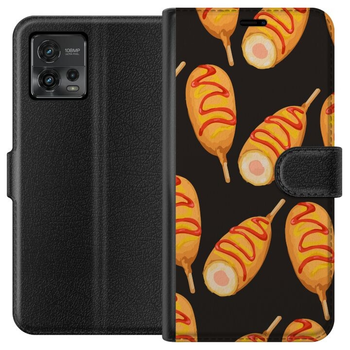 Plånboksfodral till Motorola Moto G72 med Kycklingklubba motiv i gruppen SMARTPHONE & SURFPLATTOR / Mobilskydd / Motorola hos TP E-commerce Nordic AB (A55322)