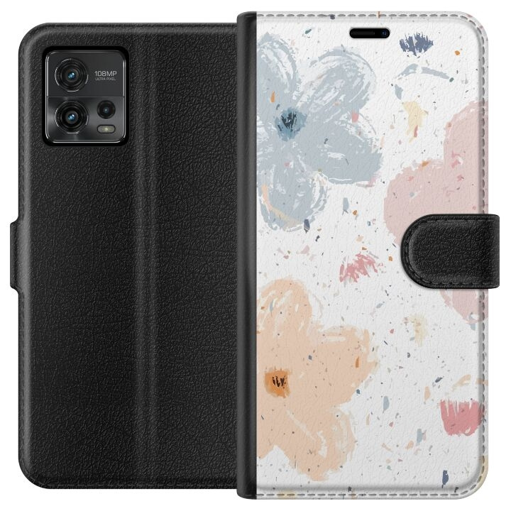 Plånboksfodral till Motorola Moto G72 med Blommor motiv i gruppen SMARTPHONE & SURFPLATTOR / Mobilskydd / Motorola hos TP E-commerce Nordic AB (A55325)