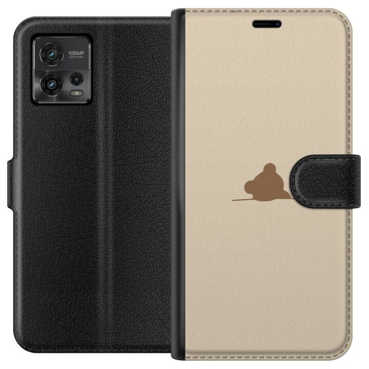 Plånboksfodral till Motorola Moto G72 med Nalle motiv i gruppen SMARTPHONE & SURFPLATTOR / Mobilskydd / Motorola hos TP E-commerce Nordic AB (A55333)