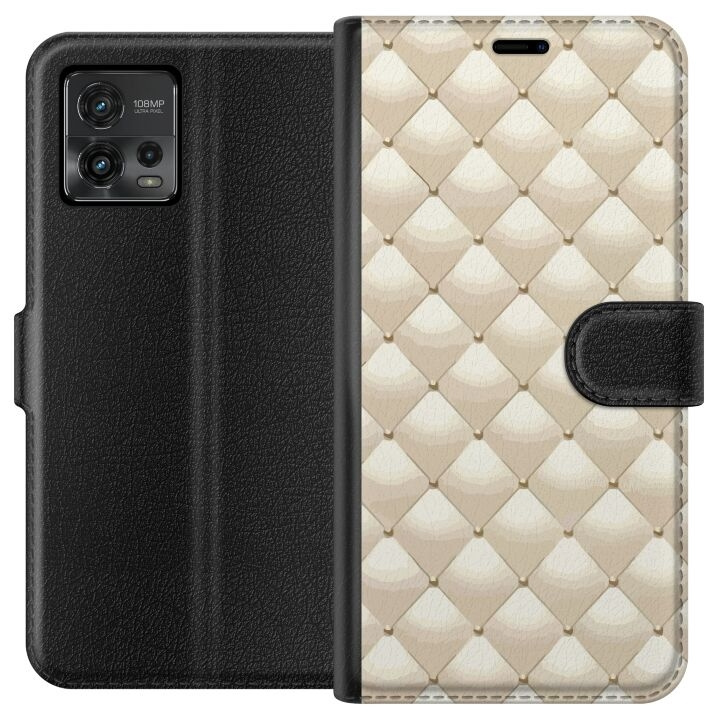Plånboksfodral till Motorola Moto G72 med Guldglans motiv i gruppen SMARTPHONE & SURFPLATTOR / Mobilskydd / Motorola hos TP E-commerce Nordic AB (A55339)