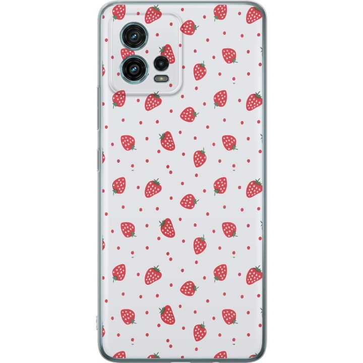 Mobilskal till Motorola Moto G72 med Jordgubbar motiv i gruppen SMARTPHONE & SURFPLATTOR / Mobilskydd / Motorola hos TP E-commerce Nordic AB (A55357)