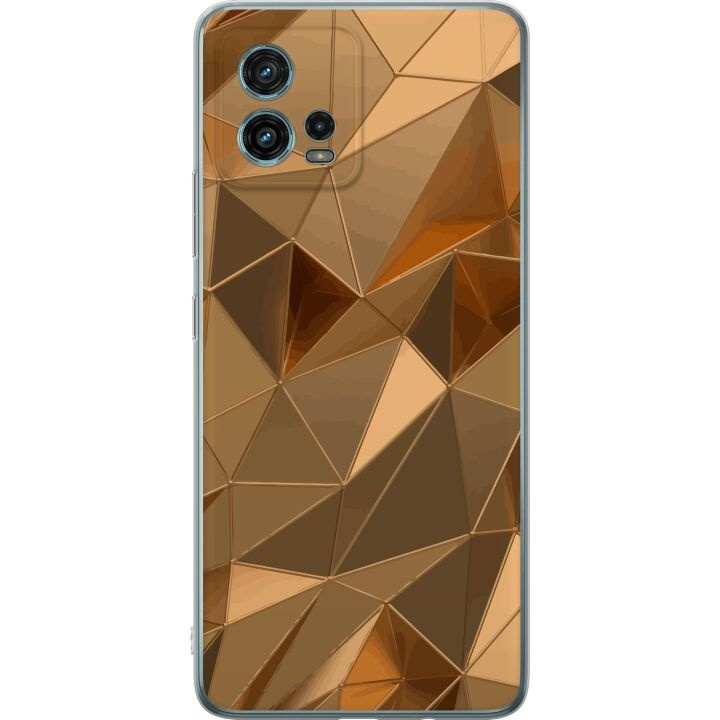 Mobilskal till Motorola Moto G72 med 3D Guld motiv i gruppen SMARTPHONE & SURFPLATTOR / Mobilskydd / Motorola hos TP E-commerce Nordic AB (A55364)