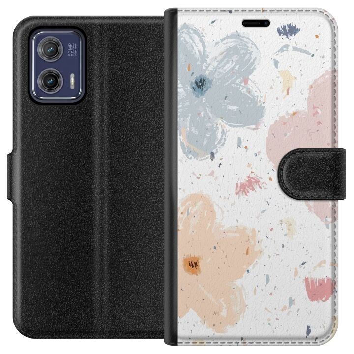 Plånboksfodral till Motorola Moto G73 med Blommor motiv i gruppen SMARTPHONE & SURFPLATTOR / Mobilskydd / Motorola hos TP E-commerce Nordic AB (A55379)
