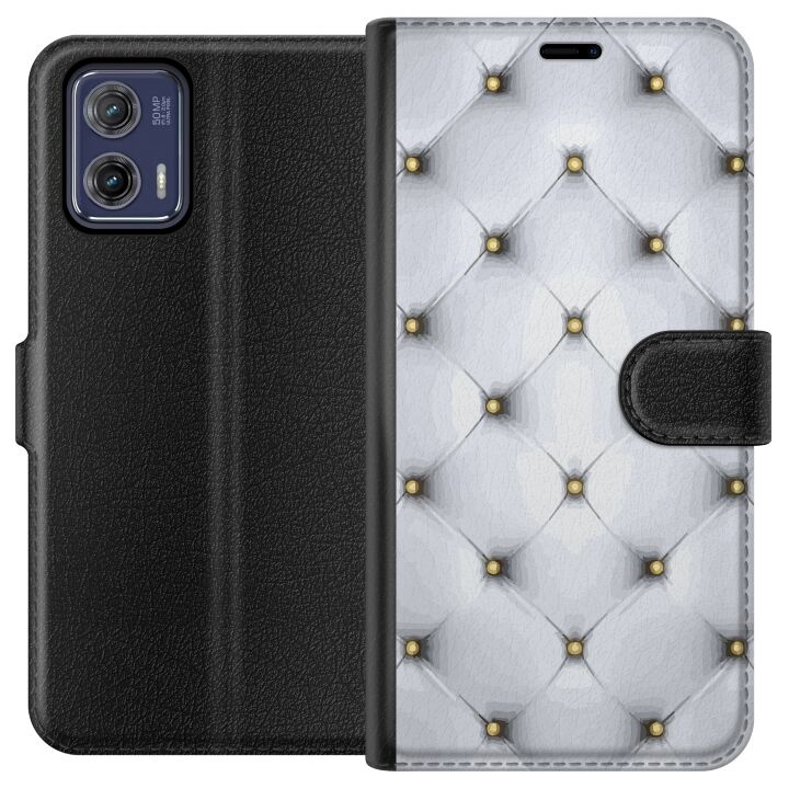 Plånboksfodral till Motorola Moto G73 med Lyxigt motiv i gruppen SMARTPHONE & SURFPLATTOR / Mobilskydd / Motorola hos TP E-commerce Nordic AB (A55381)