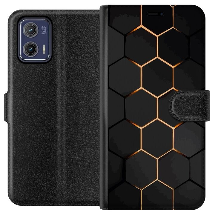 Plånboksfodral till Motorola Moto G73 med Lyxigt Mönster motiv i gruppen SMARTPHONE & SURFPLATTOR / Mobilskydd / Motorola hos TP E-commerce Nordic AB (A55392)