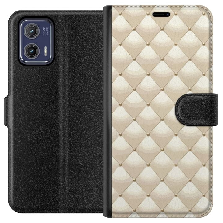 Plånboksfodral till Motorola Moto G73 med Guldglans motiv i gruppen SMARTPHONE & SURFPLATTOR / Mobilskydd / Motorola hos TP E-commerce Nordic AB (A55393)