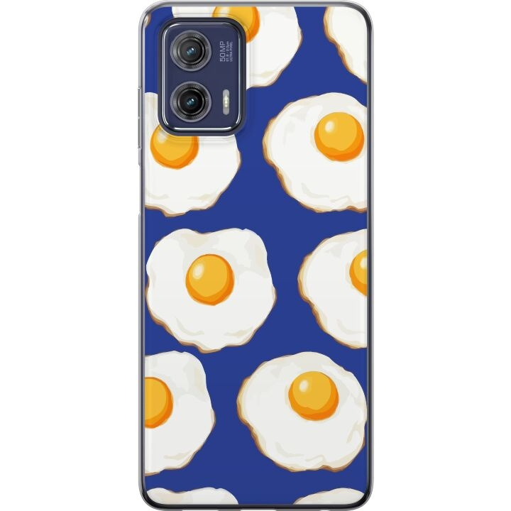 Mobilskal till Motorola Moto G73 med Stekta ägg motiv i gruppen SMARTPHONE & SURFPLATTOR / Mobilskydd / Motorola hos TP E-commerce Nordic AB (A55400)