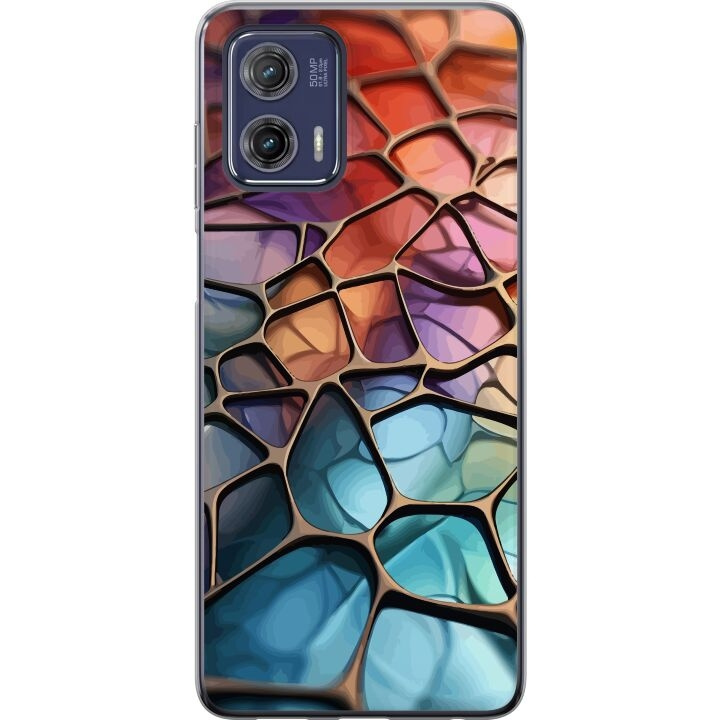 Mobilskal till Motorola Moto G73 med Metalliskt mönster motiv i gruppen SMARTPHONE & SURFPLATTOR / Mobilskydd / Motorola hos TP E-commerce Nordic AB (A55404)
