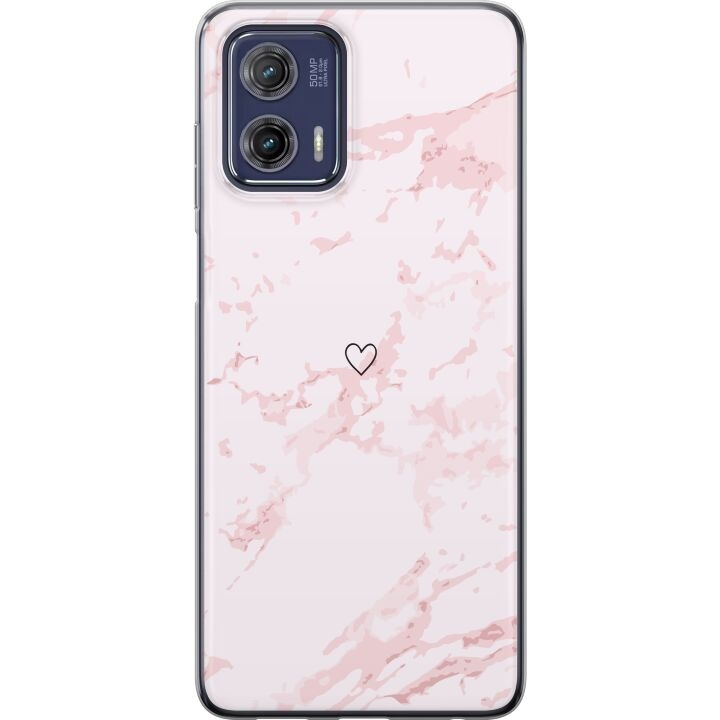 Mobilskal till Motorola Moto G73 med Rosa Hjärta motiv i gruppen SMARTPHONE & SURFPLATTOR / Mobilskydd / Motorola hos TP E-commerce Nordic AB (A55417)