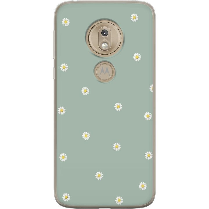 Mobilskal till Motorola Moto G7 Play med Prästkragar motiv i gruppen SMARTPHONE & SURFPLATTOR / Mobilskydd / Motorola hos TP E-commerce Nordic AB (A55452)