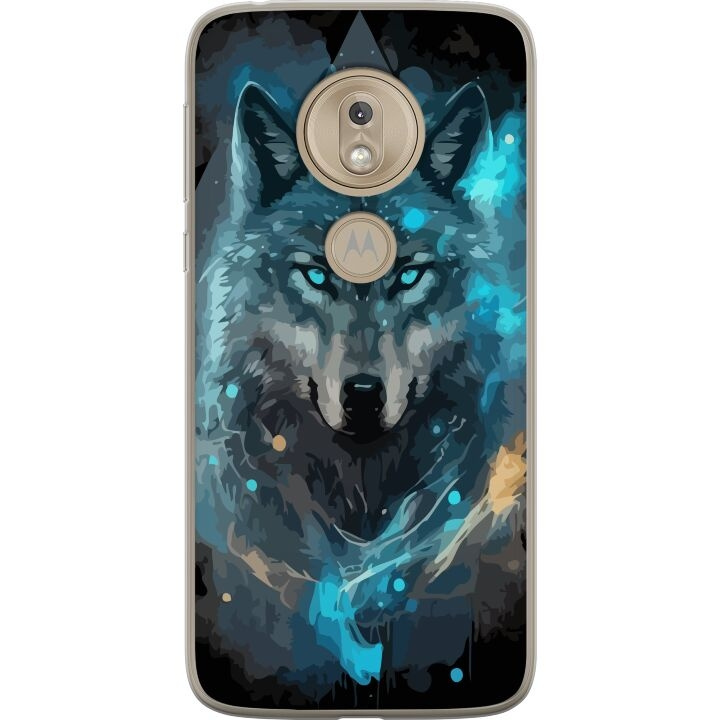 Mobilskal till Motorola Moto G7 Play med Varg motiv i gruppen SMARTPHONE & SURFPLATTOR / Mobilskydd / Motorola hos TP E-commerce Nordic AB (A55453)