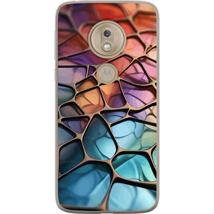 Mobilskal till Motorola Moto G7 Play med Metalliskt mönster motiv i gruppen SMARTPHONE & SURFPLATTOR / Mobilskydd / Motorola hos TP E-commerce Nordic AB (A55458)