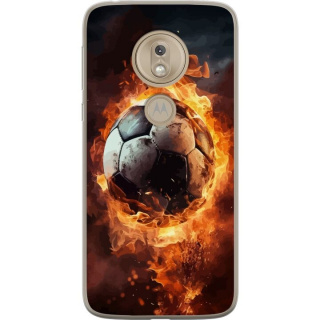 Mobilskal till Motorola Moto G7 Play med Fotboll motiv