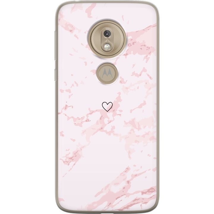 Mobilskal till Motorola Moto G7 Play med Rosa Hjärta motiv i gruppen SMARTPHONE & SURFPLATTOR / Mobilskydd / Motorola hos TP E-commerce Nordic AB (A55471)