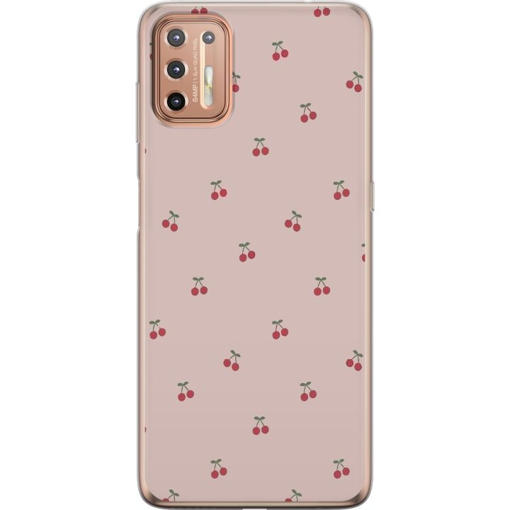 Mobilskal till Motorola Moto G9 Plus med Körsbär motiv i gruppen SMARTPHONE & SURFPLATTOR / Mobilskydd / Motorola hos TP E-commerce Nordic AB (A55536)
