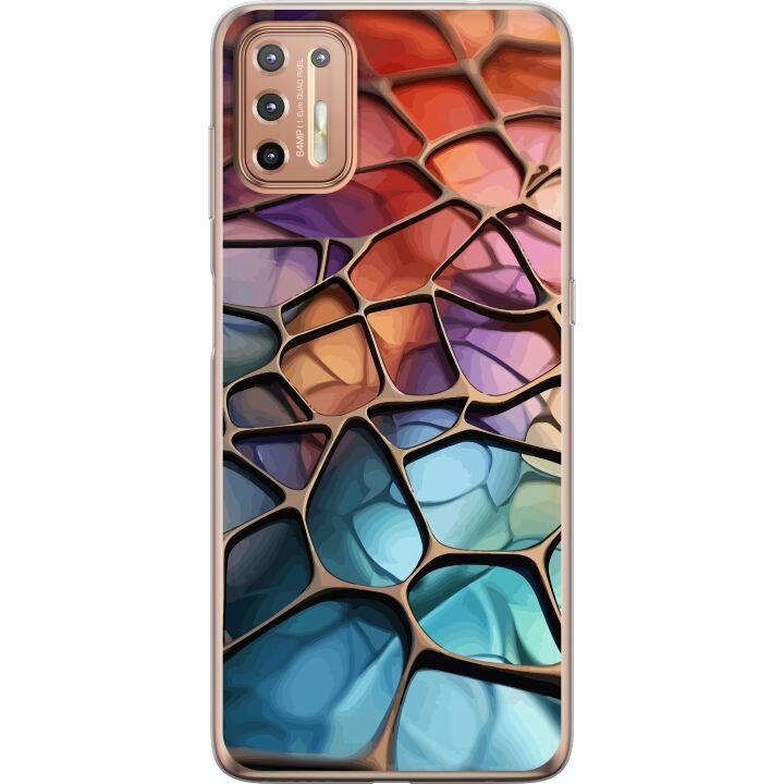 Mobilskal till Motorola Moto G9 Plus med Metalliskt mönster motiv i gruppen SMARTPHONE & SURFPLATTOR / Mobilskydd / Motorola hos TP E-commerce Nordic AB (A55539)